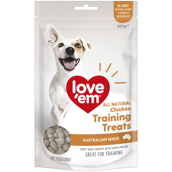 love'em Chicken Training Treats Dog Treats 200g