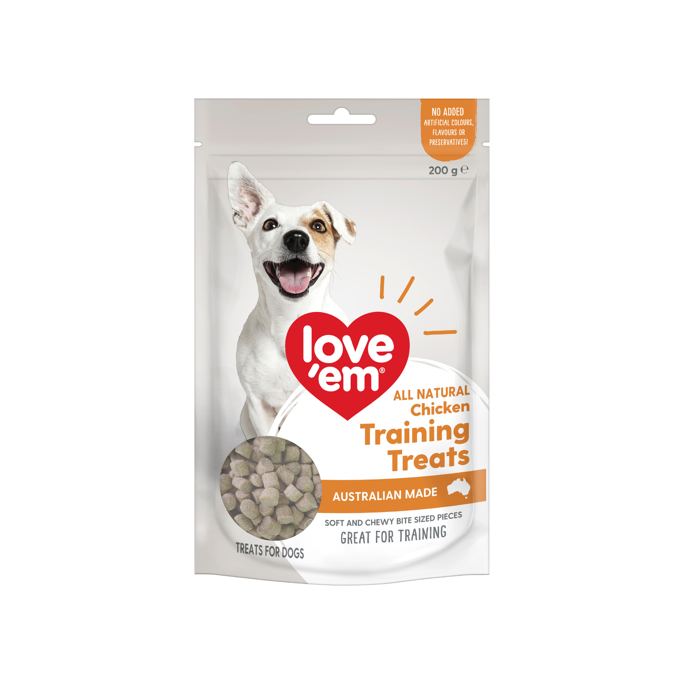 love'em Chicken Training Treats Dog Treats 200g