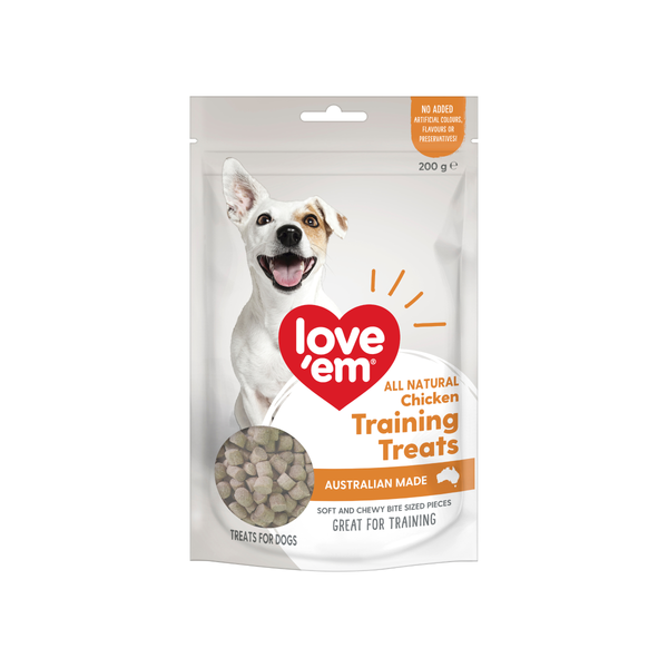 love'em Chicken Training Treats Dog Treats 200g