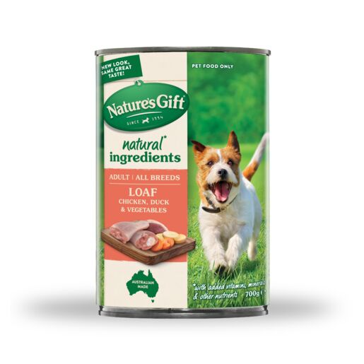 Nature's Gift Loaf Chicken, Duck & Vegetables Adult Wet Dog Food 700g