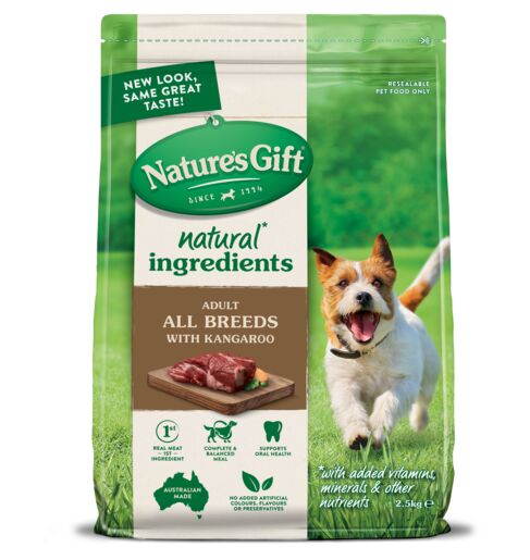 Nature's Gift Kangaroo Adult Dry Dog Food 2.5kg