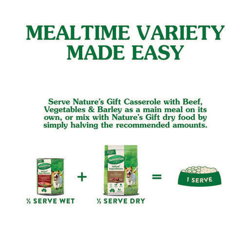 Nature's Gift Loaf with Beef Barley & Vegetables Adult Wet Dog Food 700g