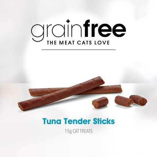 Fussy Cat Grain Free Tender Sticks Tuna Cat Treats 15g