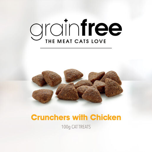 Fussy Cat Grain Free Crunchers Chicken Cat Treat 100g