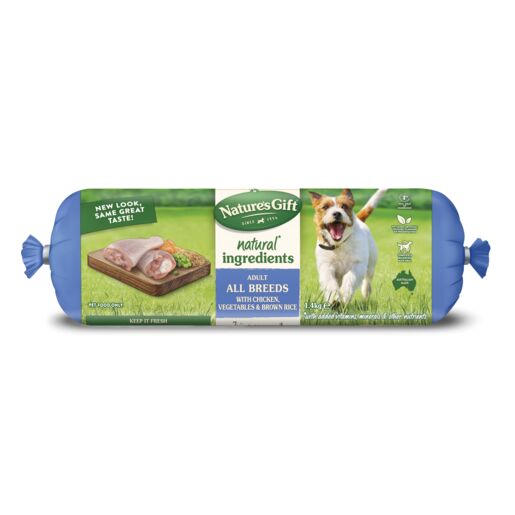 Nature's Gift Fresh Dog Roll with Chicken, Brown Rice & Vegetables 1.4kg