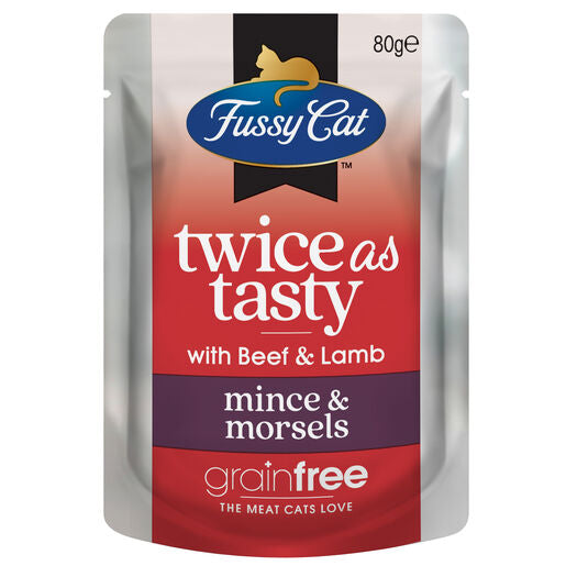 Fussy Cat Mega Twice as Tasty Grain Free Mince Morsels Wet Cat Food Real Pet Food Company