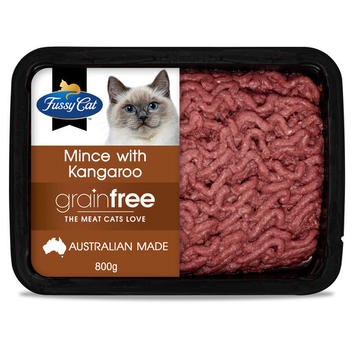 Fussy Cat Grain Free Finest Mince with Kangaroo Chilled Cat Food 800g