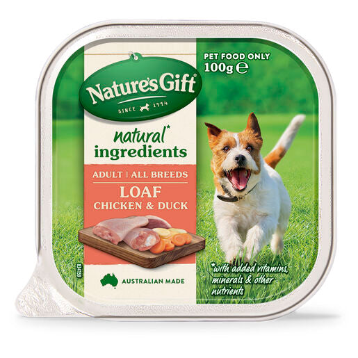 Nature's Gift Loaf Chicken & Duck Adult Wet Dog Food 100g