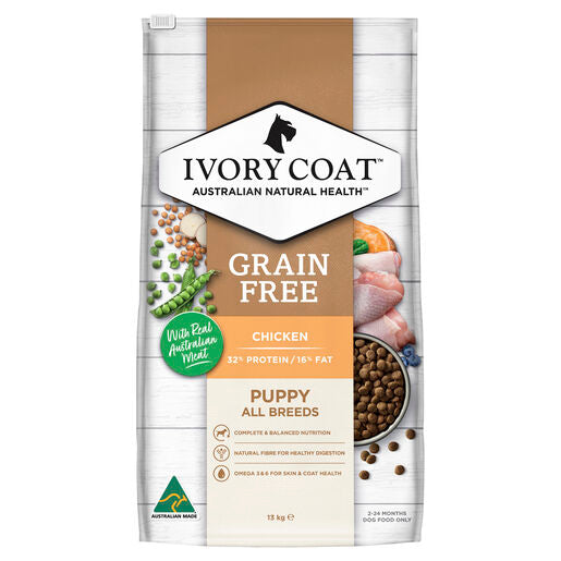IVORY COAT Grain Free Dry Puppy Food Chicken 13kg