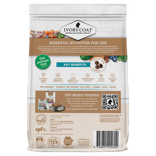 IVORY COAT Grain Free Adult Dry Cat Food Ocean Fish & Salmon 2kg